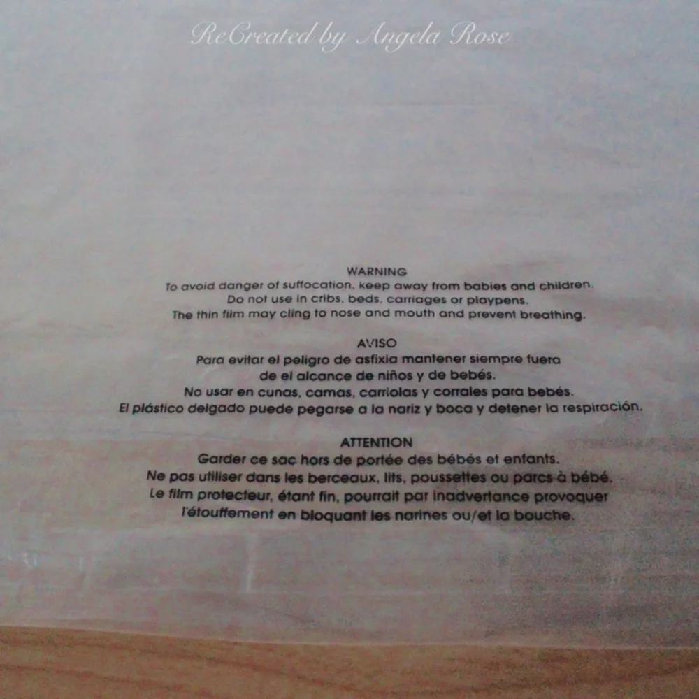 25 18 x 24 Poly Bags - Clear - Suffocation Warning
